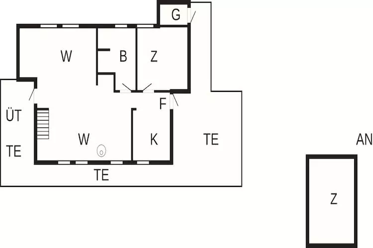 Kustcharme in Boged-By Traum - Plattegrond