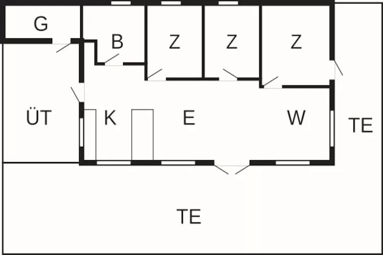 6 persoons vakantie huis in Hejls - Plattegrond