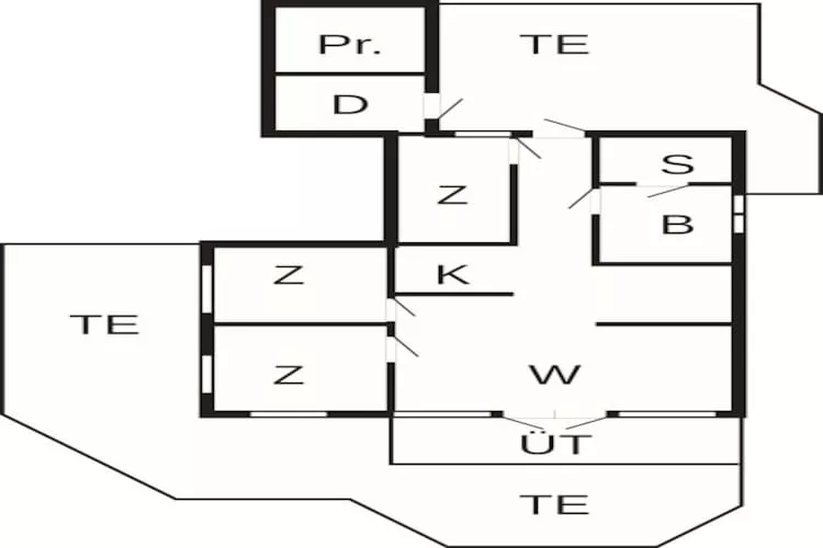 6 persoons vakantie huis in Rømø - Plattegrond