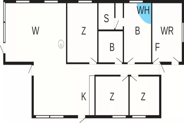 6 persoons vakantie huis in Blokhus - Plattegrond