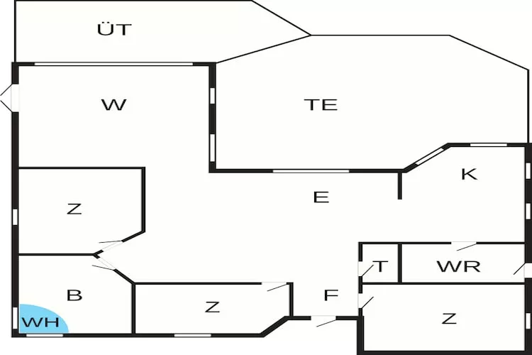 Kustsereniteit in Ebbelokke-By Traum - Plattegrond