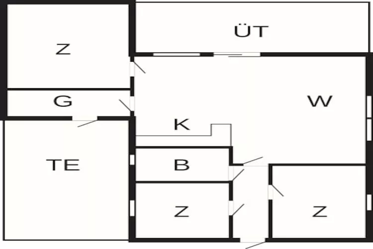 6 persoons vakantie huis in Fårvang - Plattegrond