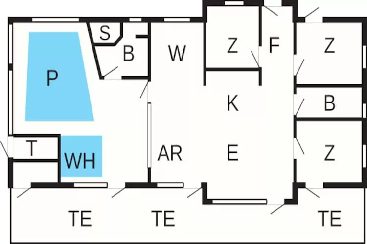 8 persoons vakantie huis in Jerup - Plattegrond