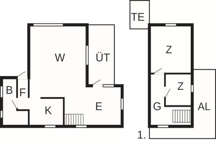 Rustieke Waterfront Cottage-By Traum - Plattegrond