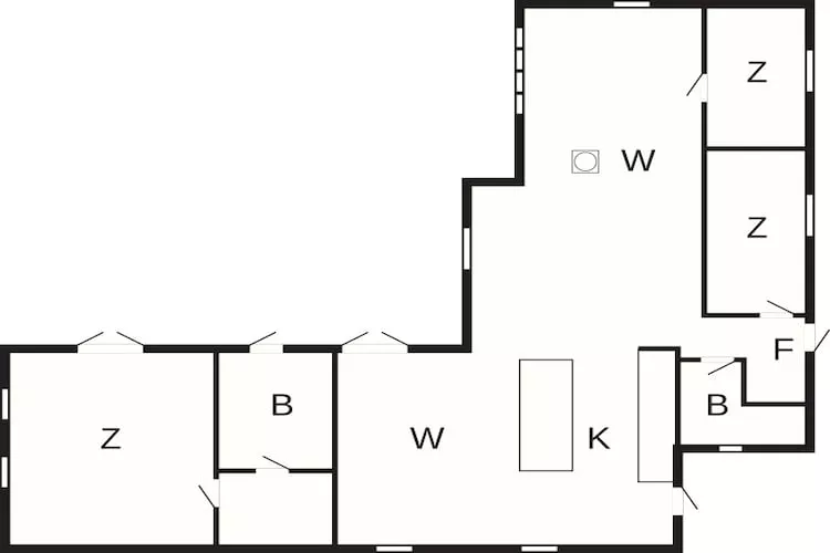 6 persoons vakantie huis in Gilleleje - Plattegrond