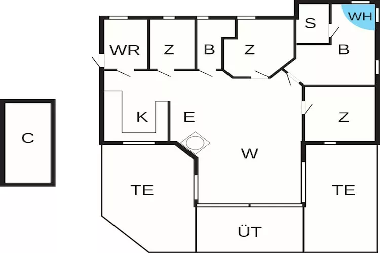 8 persoons vakantie huis in Glesborg - Plattegrond