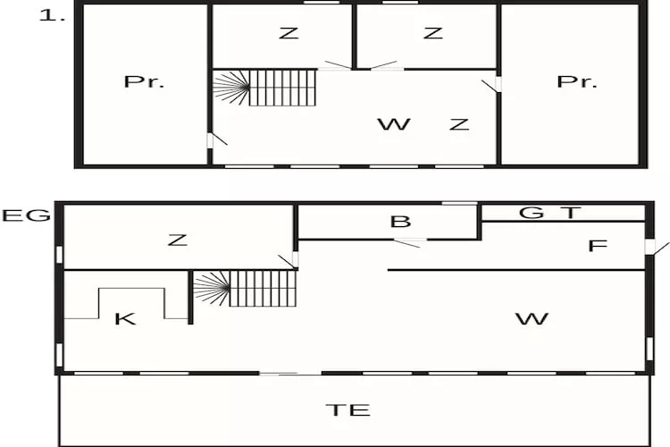 6 persoons vakantie huis in ETNE - Plattegrond