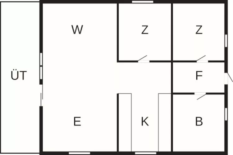 4 persoons vakantie huis in Skjern - Plattegrond