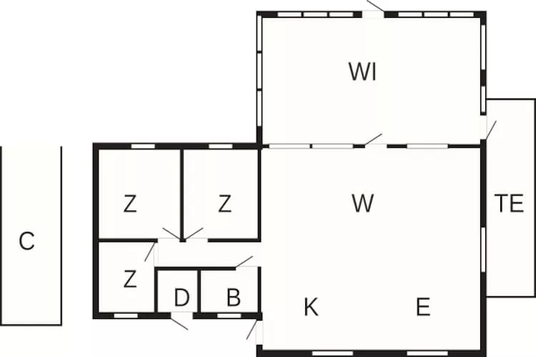6 persoons vakantie huis in Væggerløse - Plattegrond