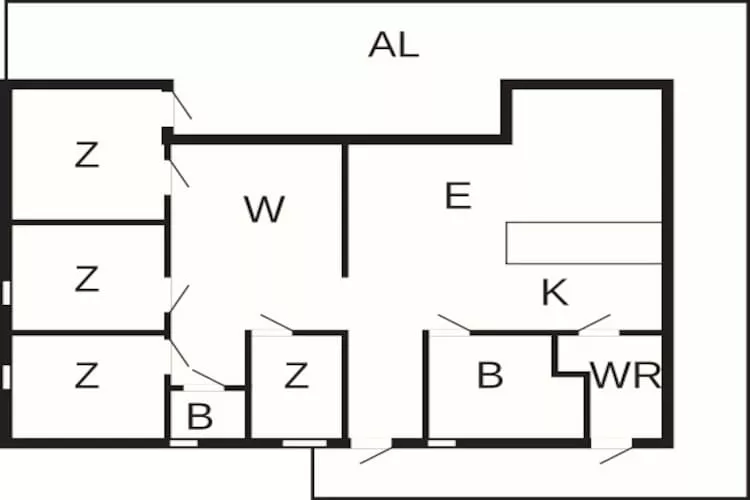 Gezellig huis aan zee met gastenverblijf - Plattegrond