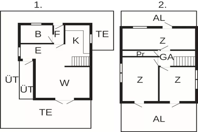 Afgelegen vakantiehuis bij Ordrup Naes-By Traum - Plattegrond