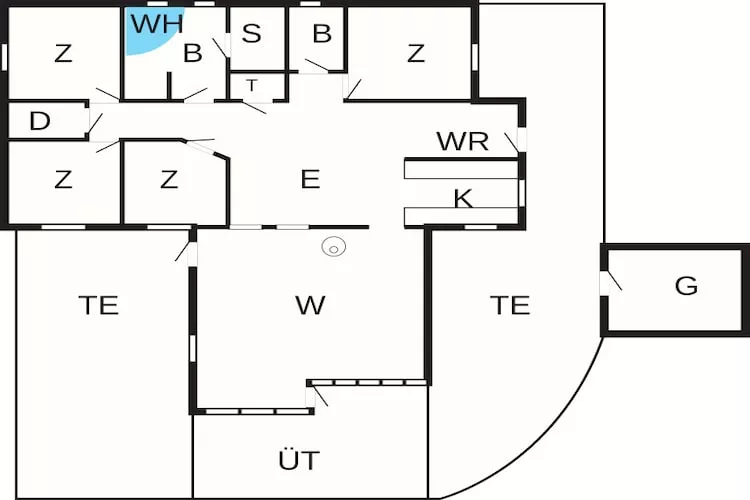8 persoons vakantie huis in Hadsund - Plattegrond