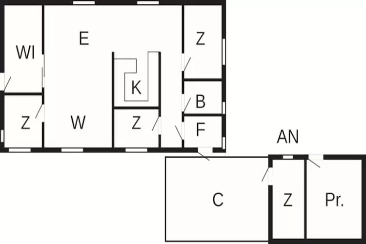 Ruim toevluchtsoord in Marielyst-By Traum - Plattegrond