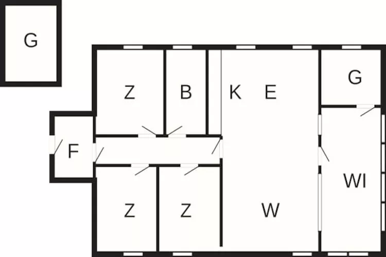 Rustig toevluchtsoord in Hejlsminde-By Traum - Plattegrond
