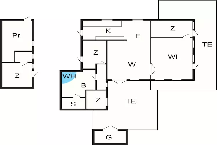 Kustsereniteit bij Hvidbjerg-By Traum - Plattegrond