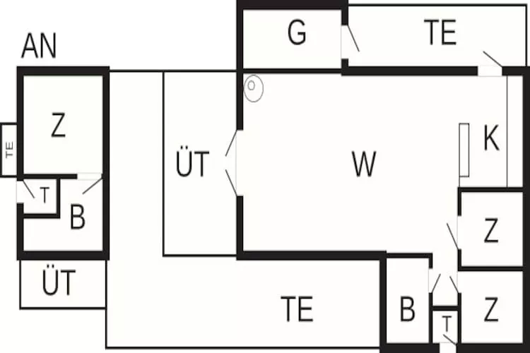 7 persoons vakantie huis in Blokhus - Plattegrond