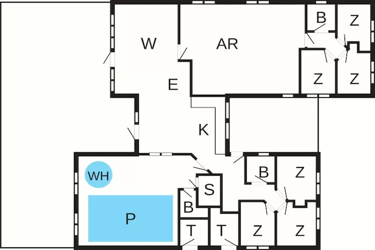 18 persoons vakantie huis in Væggerløse - Plattegrond