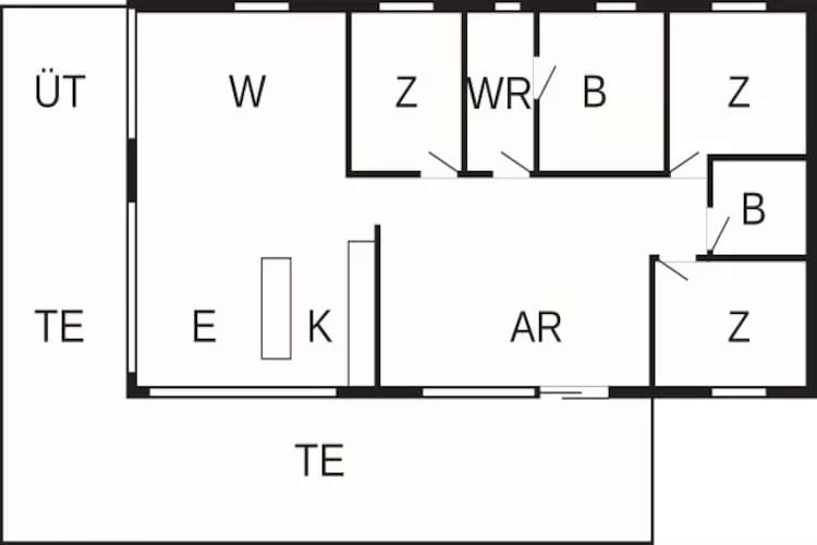 10 persoons vakantie huis in Sæby - Plattegrond