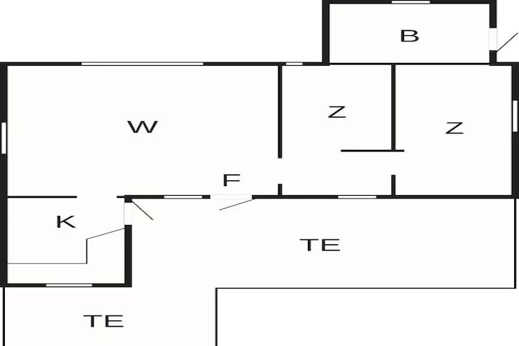 4 persoons vakantie huis in Fjerritslev - Plattegrond