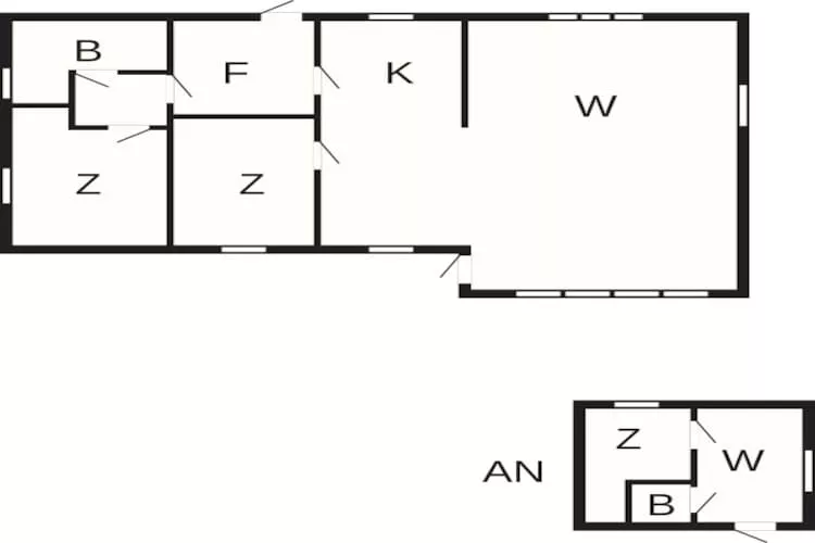 6 persoons vakantie huis in Væggerløse - Plattegrond