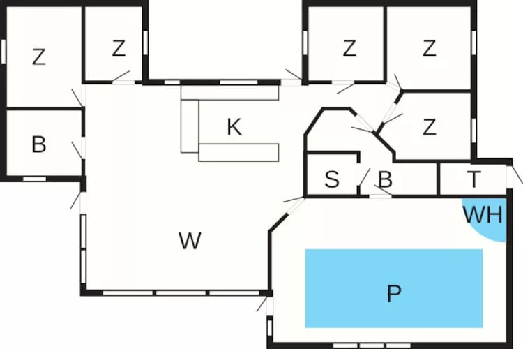 12 persoons vakantie huis in Væggerløse - Plattegrond