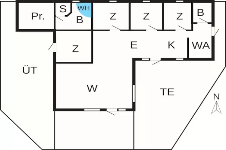 8 persoons vakantie huis in Fjerritslev - Plattegrond
