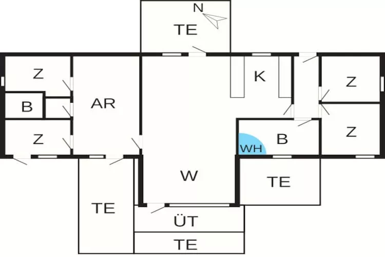 12 persoons vakantie huis in Rømø - Plattegrond