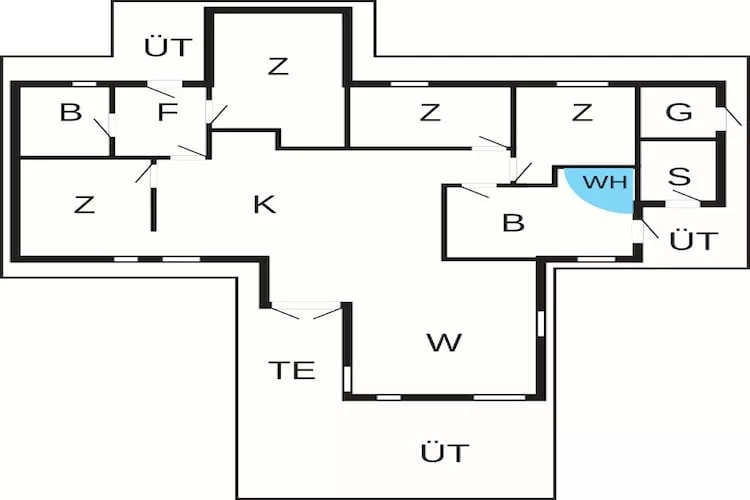 12 persoons vakantie huis in Millinge - Plattegrond