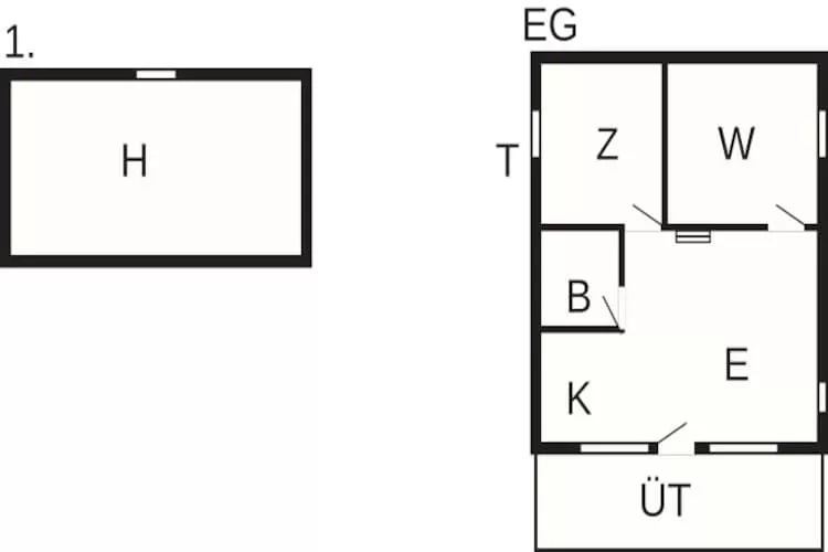 6 persoons vakantie huis in Hovborg - Plattegrond