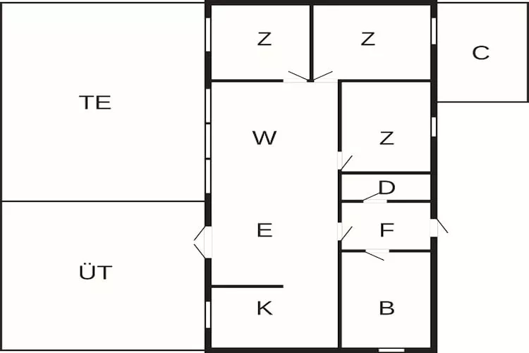 6 persoons vakantie huis in Hurup Thy - Plattegrond