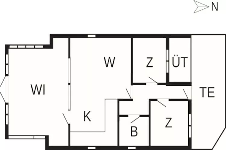 4 persoons vakantie huis in Odder - Plattegrond
