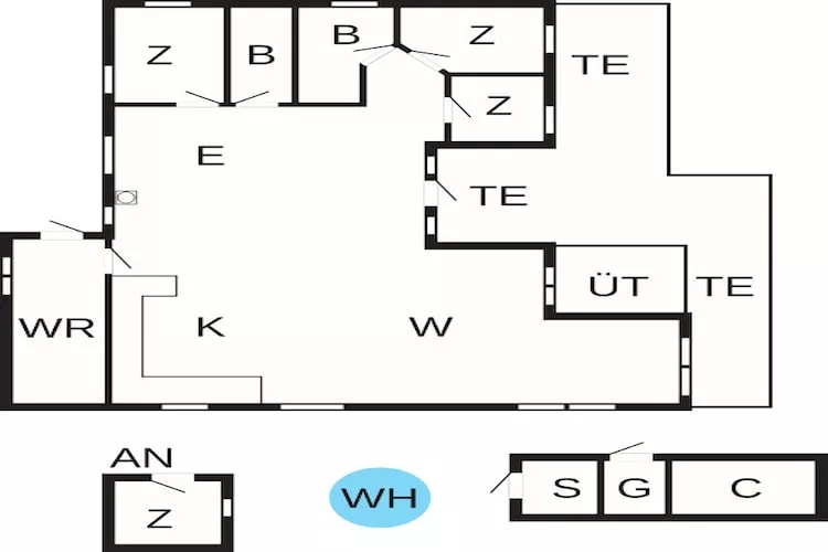 8 persoons vakantie huis in Hemmet - Plattegrond