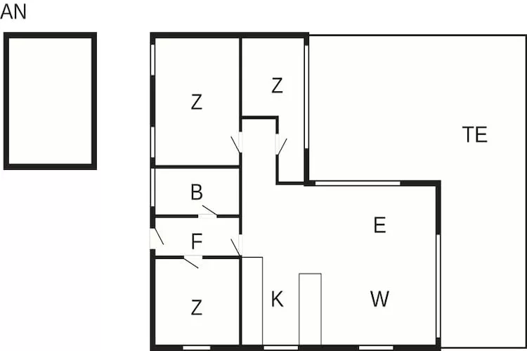 6 persoons vakantie huis in Karrebæksminde - Plattegrond