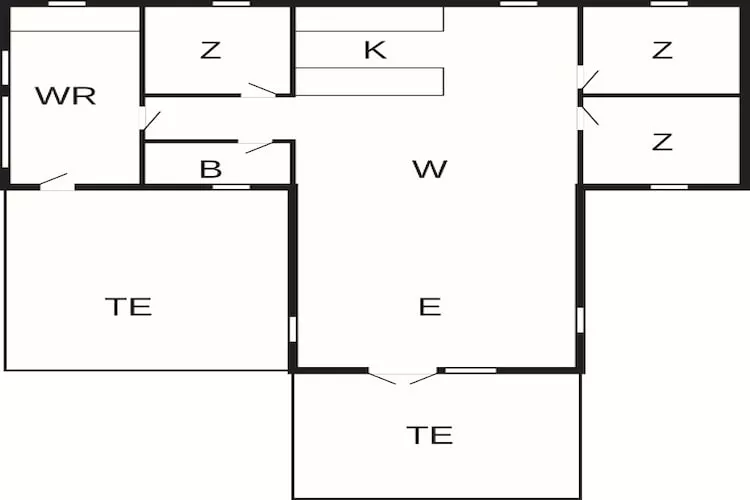 6 persoons vakantie huis in Højslev-By Traum - Plattegrond