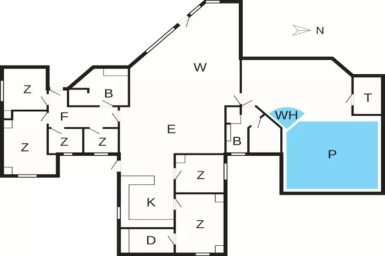 12 persoons vakantie huis in Væggerløse-By Traum - Plattegrond
