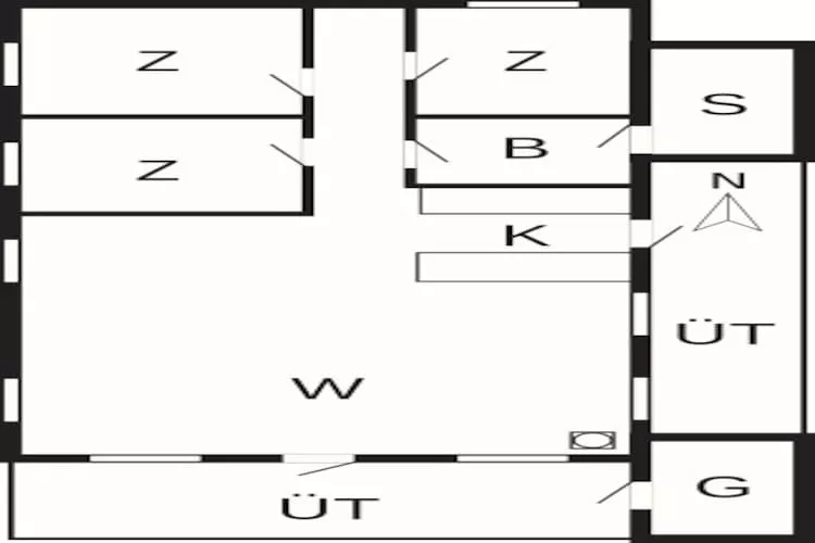 Gezellig Saunahuis met BBQ -- By Traum Ferienwohnungen - Plattegrond