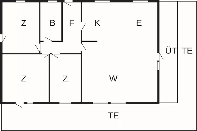6 persoons vakantie huis in Væggerløse-By Traum - Plattegrond