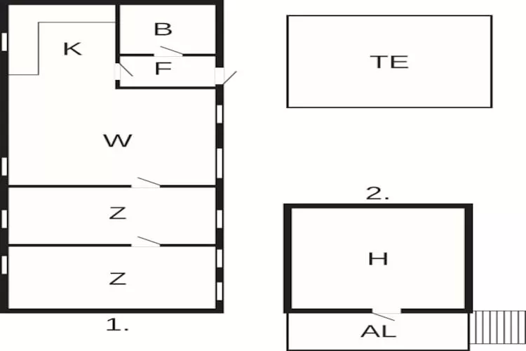 5 persoons vakantie huis in Nexø - Plattegrond