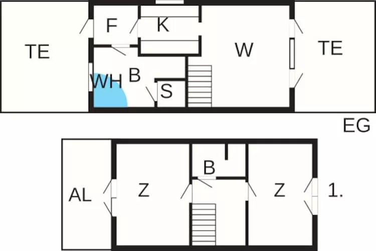 BLÅVANDHUS - Plattegrond