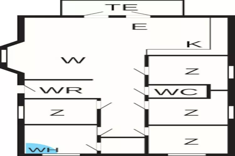 1 level, 6 persons - Plattegrond