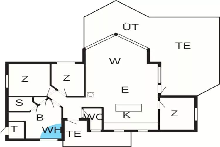 Luxe spa-retraite in Bork - Plattegrond