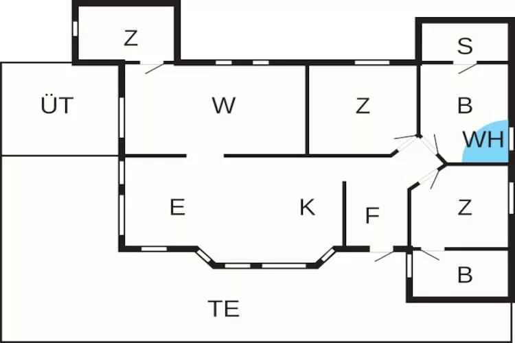 Luxe spa-retraite in Blavand - Plattegrond