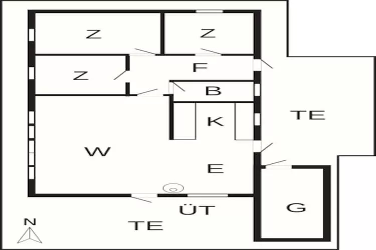 7 persoons vakantie huis in Knebel-By Traum - Plattegrond