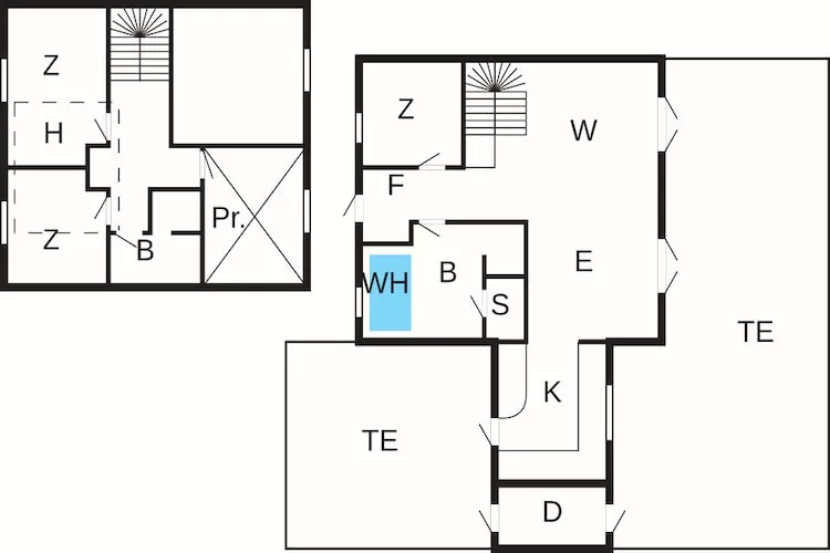 6 persoons vakantie huis in Blokhus-By Traum - Plattegrond