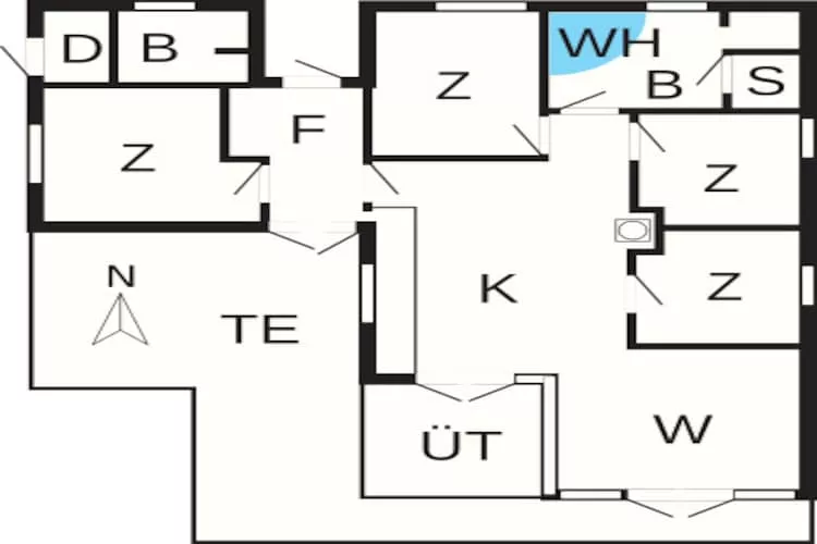 8 persoons vakantie huis in Nysted - Plattegrond