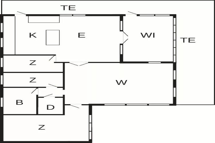 Gezellig strandhuis in Rageleje - Plattegrond