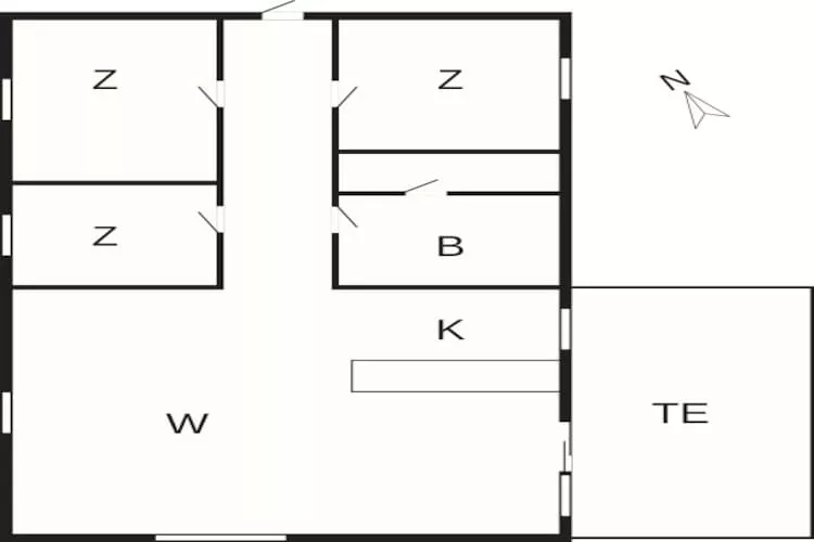7 persoons vakantie huis in Frøstrup - Plattegrond