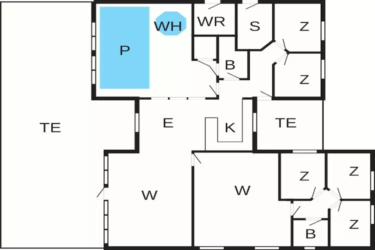 Luxe vakantieverblijf aan zee - Plattegrond
