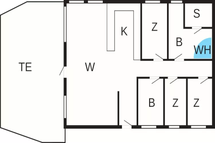 6 persoons vakantie huis in Tarm - Plattegrond