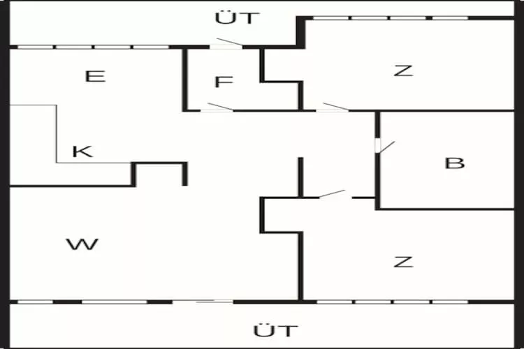 3 room w/seaview - Plattegrond